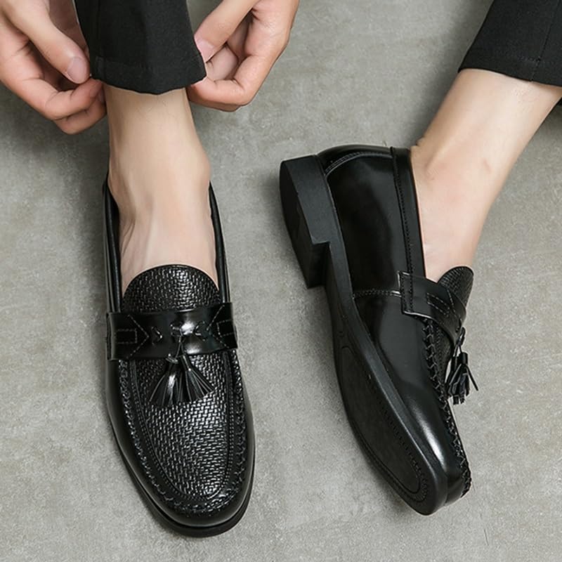 Men's Classic Formal Oxford Shoes Men Dressy Suit Tuxedo Weeding Prom Derby Shoes Slip On Pointed Toe Derbys Classic Formal Business Dress Shoes4