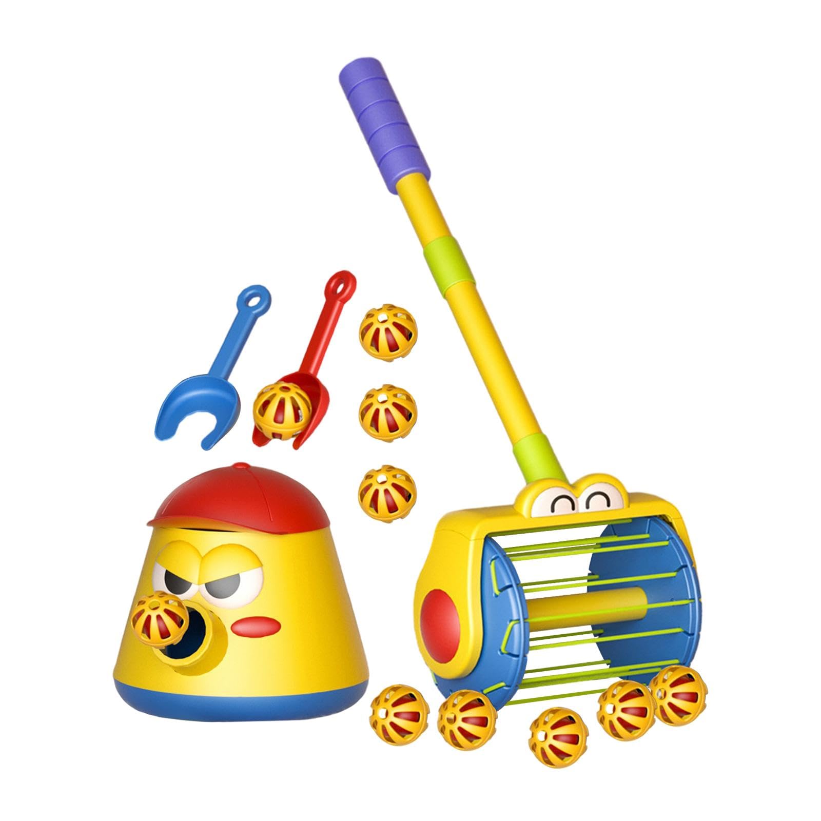 Menolana Push Along Walking Toys Toddlers Push Toy, Preschool Interactive Early Development Walking Toddlers Baby for Playing, Pot and Vacuum