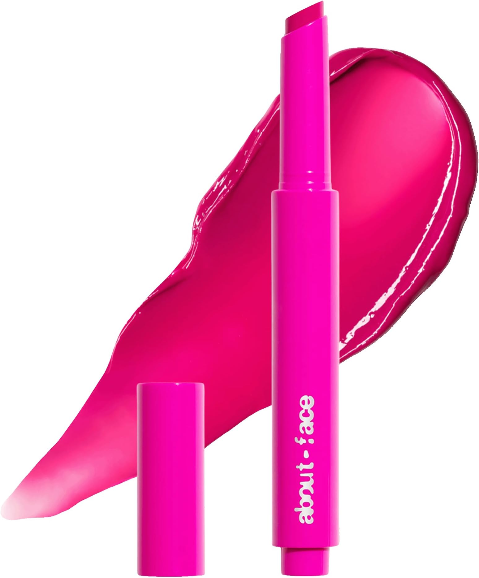 about-face チェリーピック リップカラーバター – ザクロフラワーエキス&チェリーバター入りハイシャイン保湿リップクリーム–ビーガン、クルエルティフリー、クリーンビューティー– 0.5オンス(ドラゴンフルーツフュージョン、ホットフクシア)