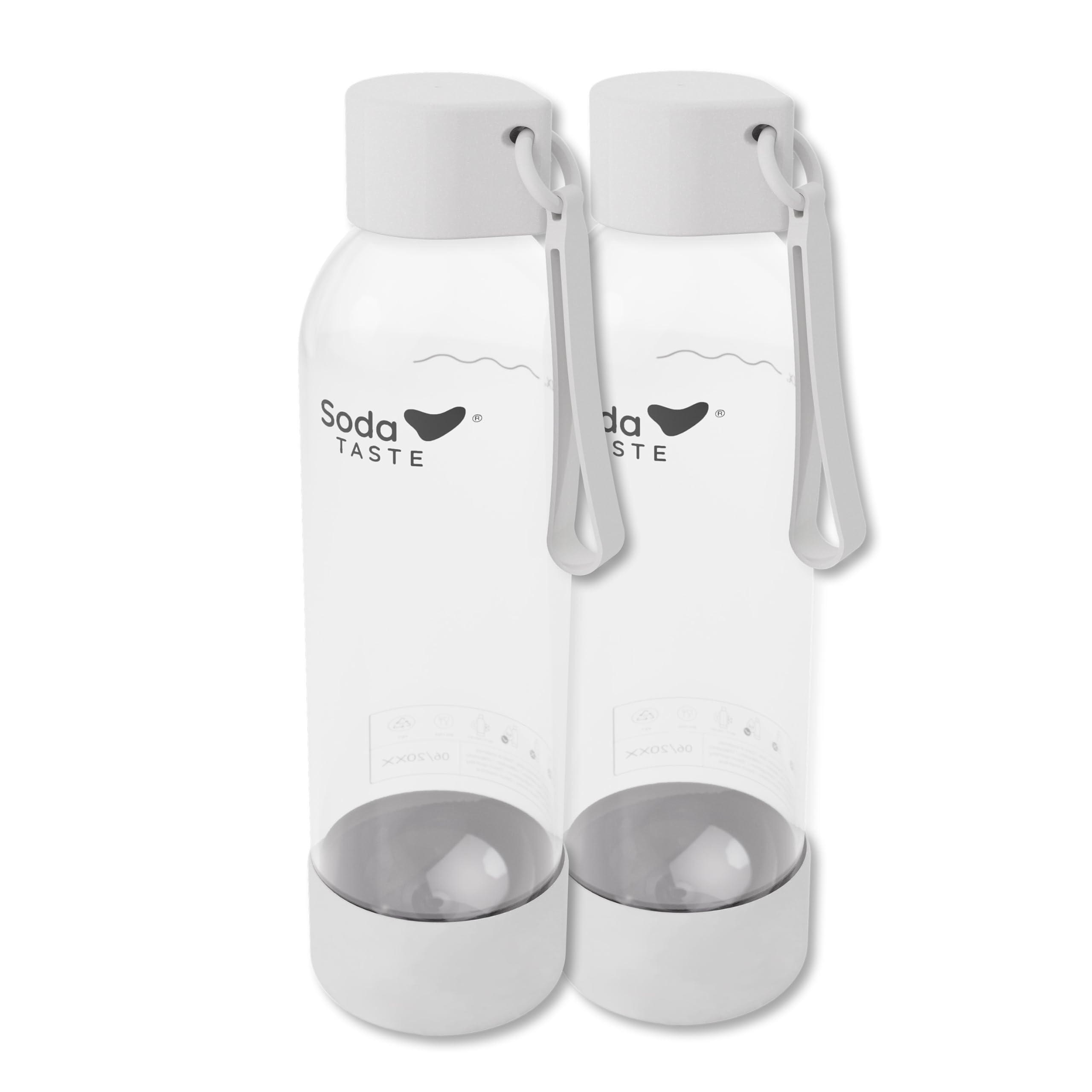 SodaTASTE Set Family Mysoda Woody Blanc, 3 bouteilles, 2 cylindres (citron)