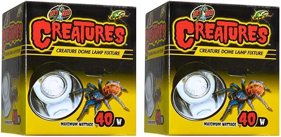 Zoo Med Creatures Dome Lamp Fixture, 40 Watt (Pack of 2)