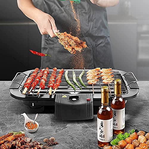 Image of Quality Electric Barbeque Grill Set for home Indoor Outdoor Smokeless Barbeque Gril Tandoor Barbicue Veg-Nonveg Griller Pelikas 2000W Electric bbq grill for home BBQ Griller for Fish, Paneer Tikka