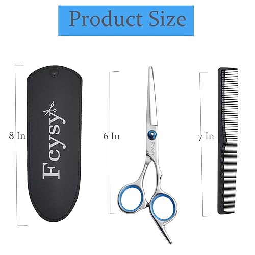 Miniatura 2 de Fcysy - Tijeras de corte de pelo, tijeras de corte de pelo de 6 pulgadas, tijeras de peluquería, tijeras de recorte, tijeras de peluquería, tijeras