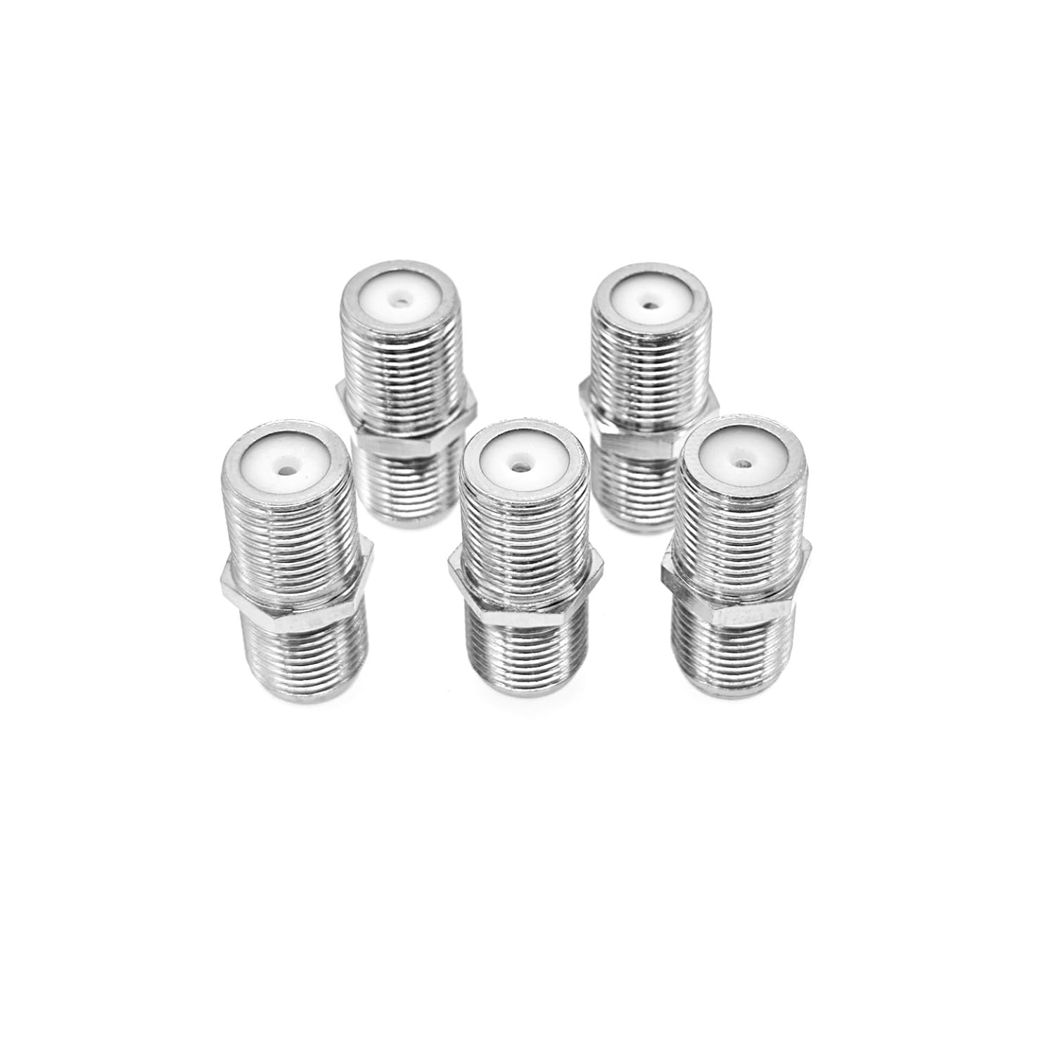 10 CONNETTORI F A VITE PER SATELLITE PER CAVO DA 3,6 mm CON ANELLO IMPERMEABILE