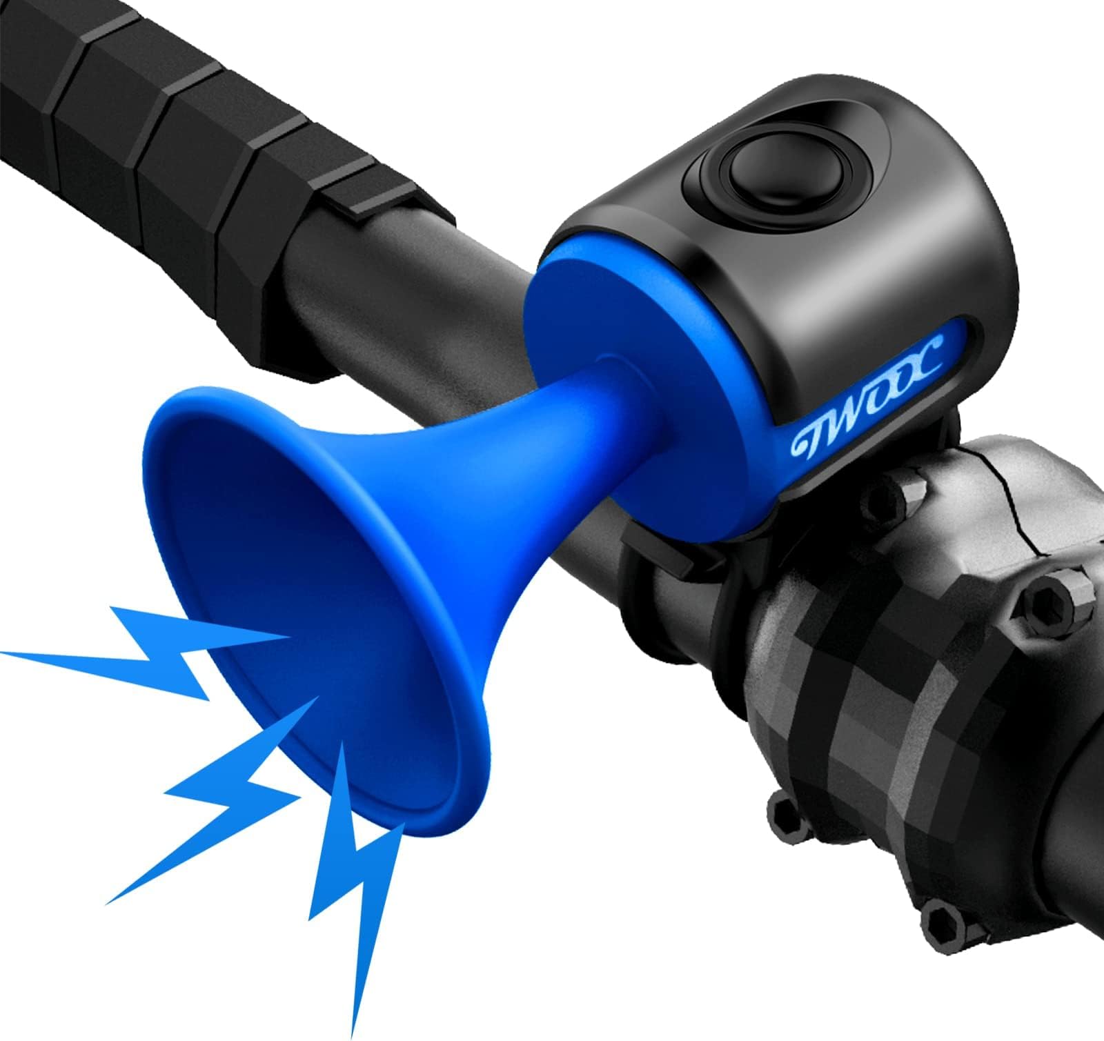 Bike Horn,120dB Bicycle Bells IPX4 Waterproof Bike Bell with 300mAh Battery Operated Electric Horn for Mountain/Road Bike/Scooters Adult and Kids