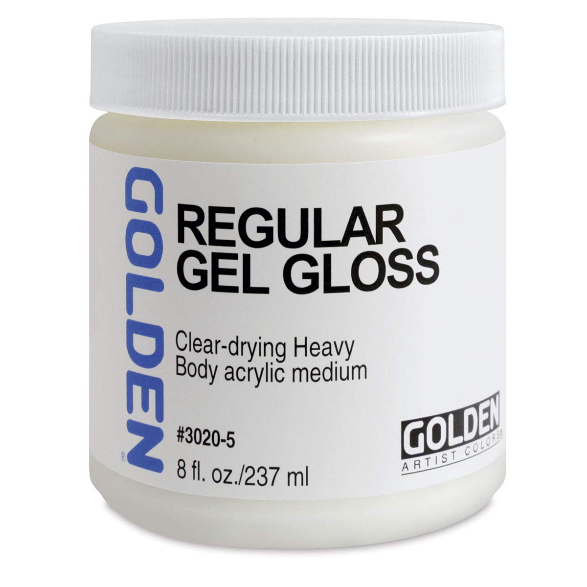 Regular Gel Gloss, 128 fl. oz. Jar, Professional Acrylic Gel Medium, Transparent