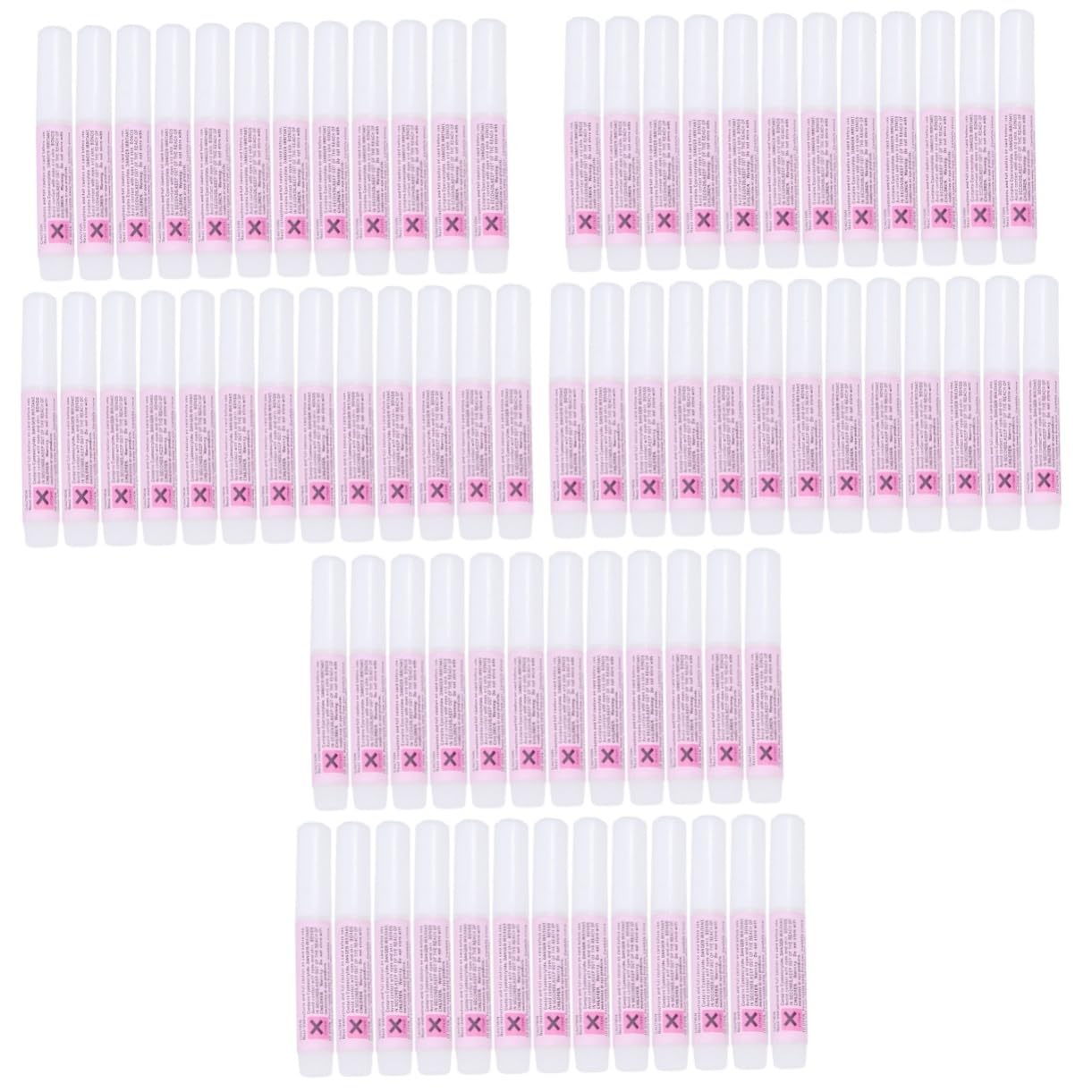 FRCOLOR 75pezzi Colla Per Unghie Acriliche Adesivo Professionale Per Manicure Art Alta Adesione e Asciugatura Rapida Per Unghie False