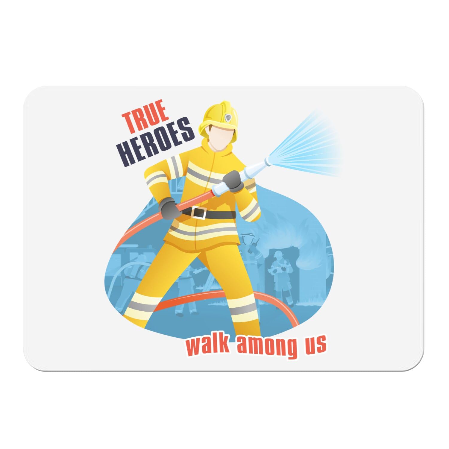 Sets de table liège Firefighter pour repas de famille et décoration de cuisine True Heroes