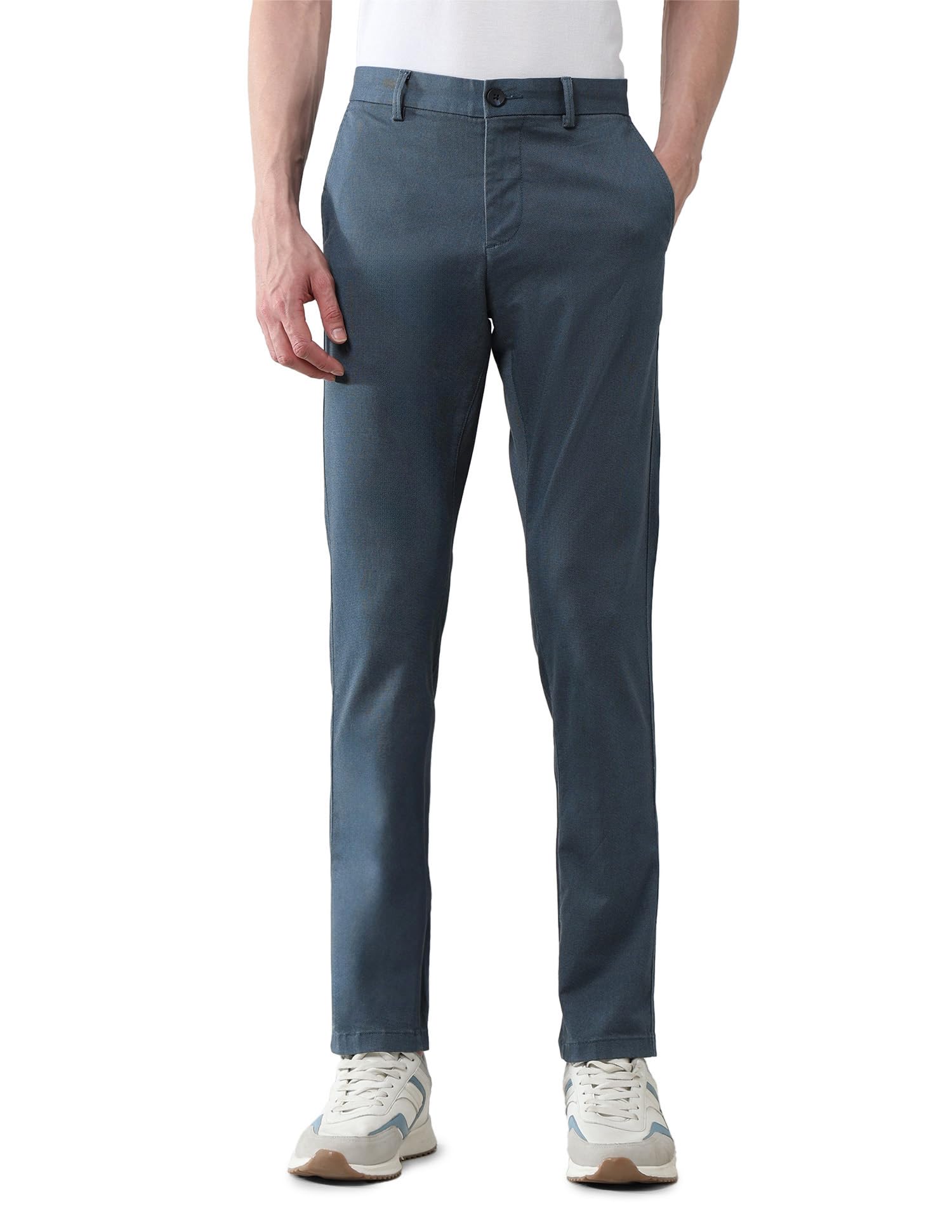 arrow sports Mid Rise Satin Slim fit Trousers-picture-20