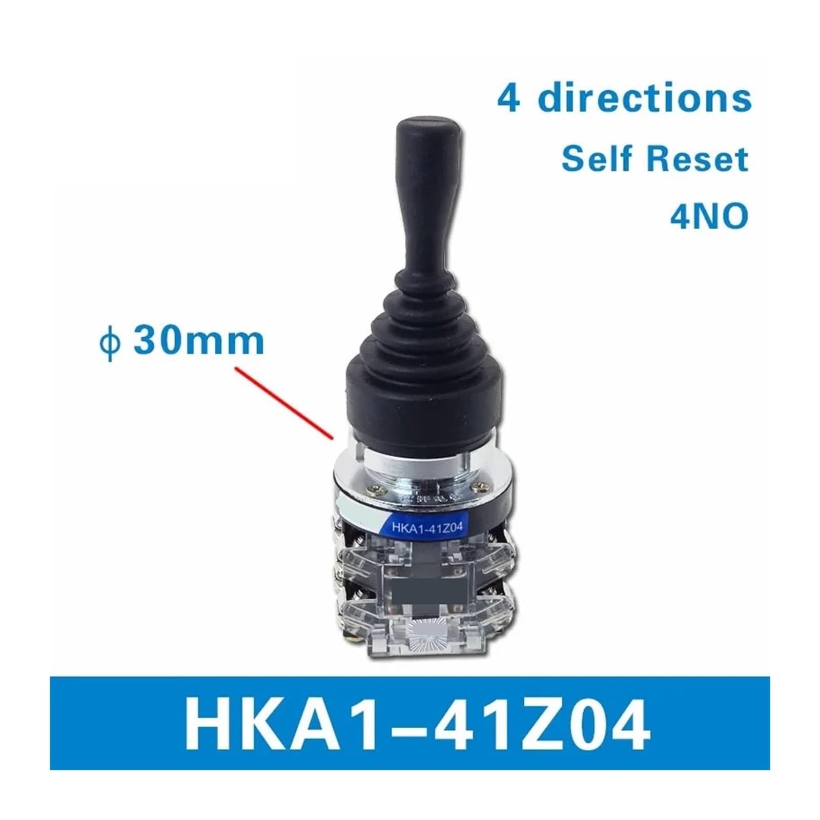 Kreuzschalter HKA1-41Z04 Y04 Z02 Y02 30mm Momentan 2/4 Positionen 4NO Selbstrückstellend Selbsthemmend 3St(HKA1-41Z04)