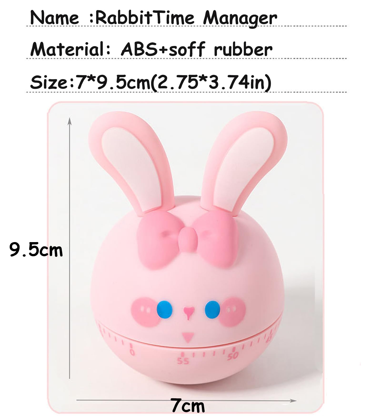 Amazon.co.jp: Ranvi かわいいうさぎタンブラー キッチンタイマー 60分