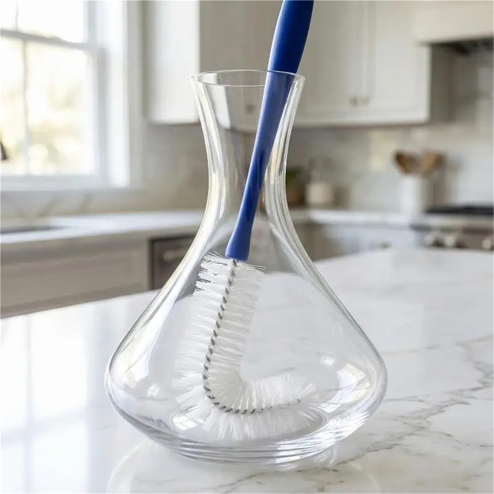 Scovolino per Bottiglie Bacchetta in schiuma antiscivolo con manico flessibile in spugna for bottiglie, accessorio for la pulizia della cucina tazza(3PCS Color 05)