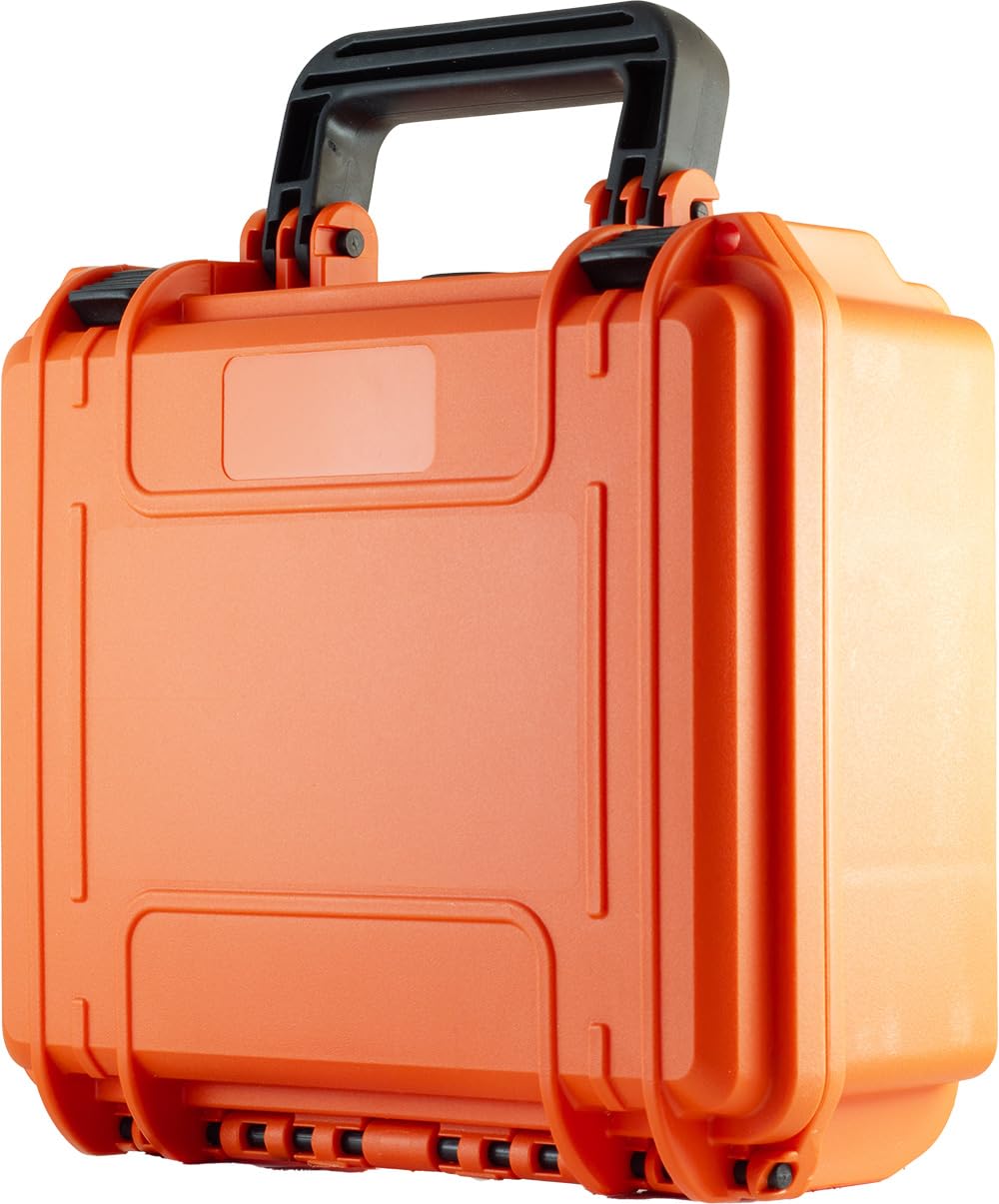 Maletín de primeros auxilios vacío sellado naranja IP67 MAX50 con mango suave 258 x 243 x 118 mm -