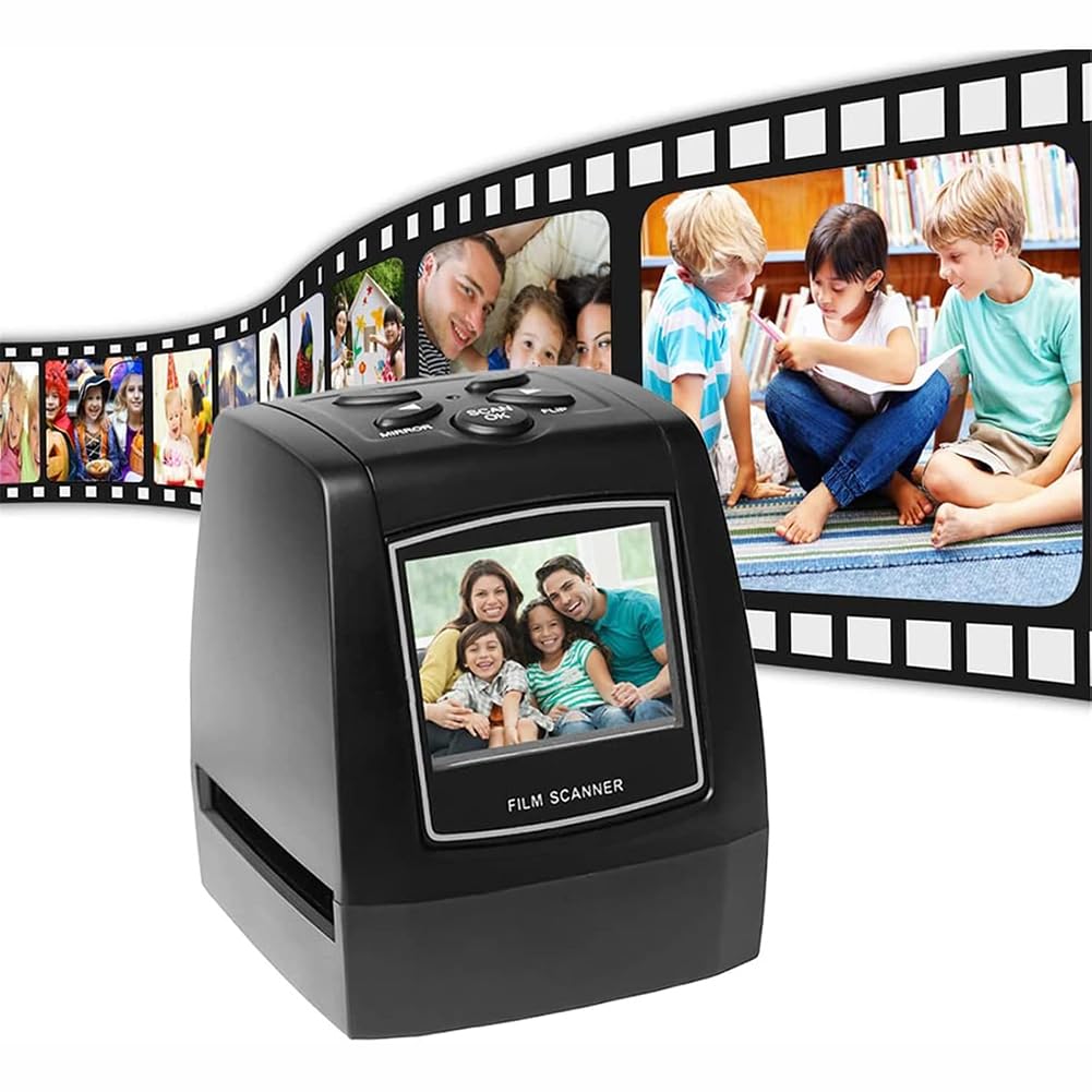 Scanner De Films 10MP, Mini Numérique De Diapositive De Scanner Numérique, Convertit 135 Film/Diapositive 35 Mm/Négatifs en Images JPEG, Scanner Numérique Négatif