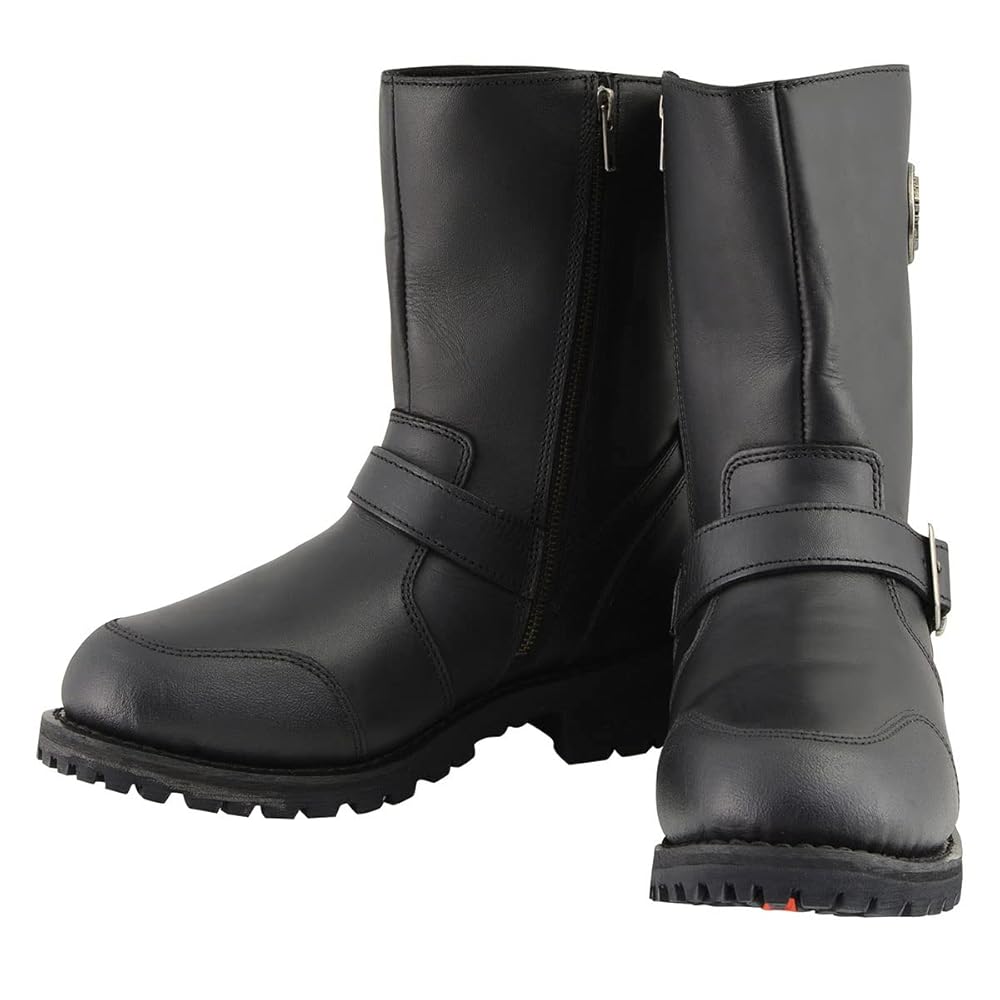 ブラックレザー ワークブーツ Amazon.com: Milwaukee Leather Men's 9-Inch Classic Black