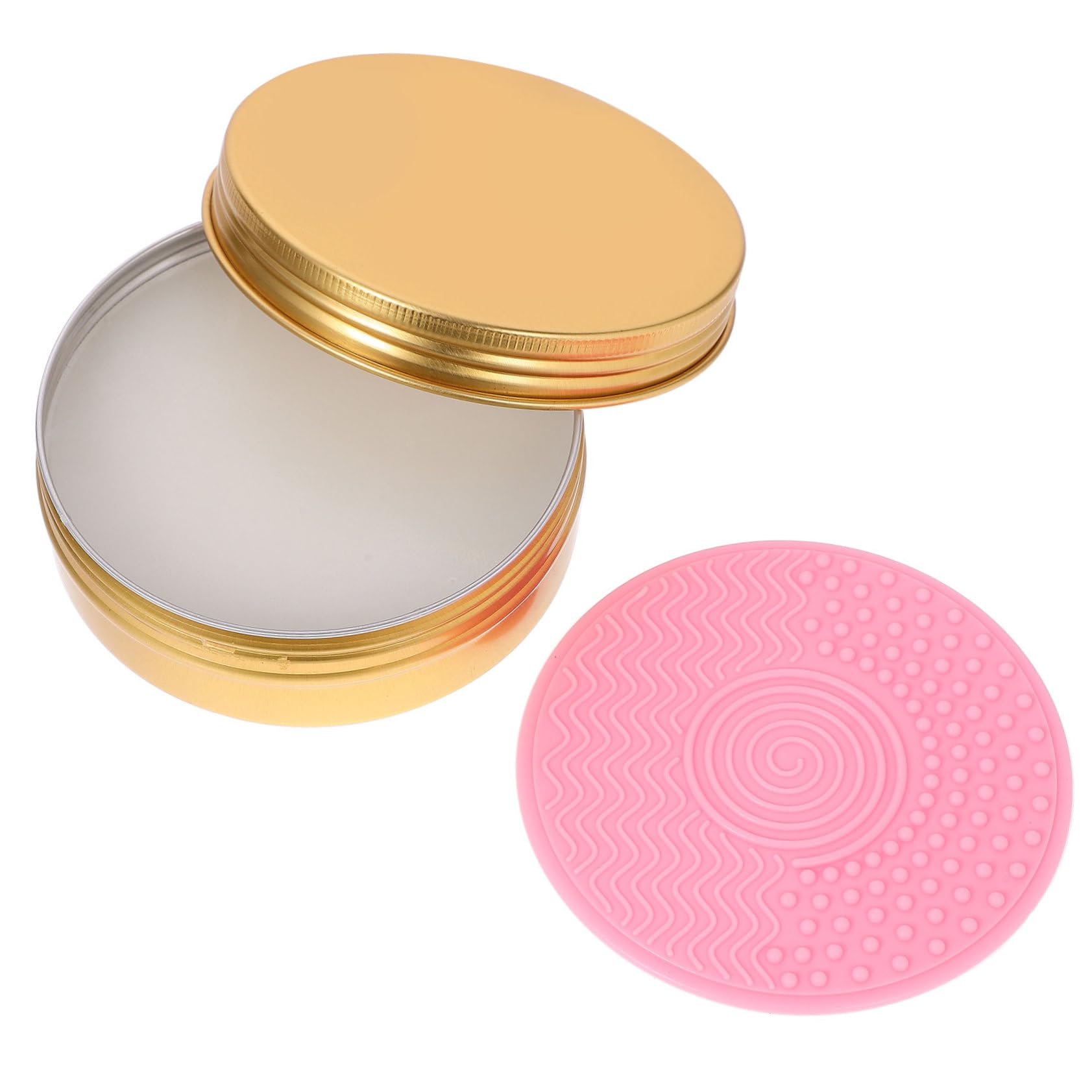 Baluue 3stücke Kosmetische Pinselreinigungsbox Mit Seife Praktisches Reinigungswerkzeug Für Make-up-pinsel Für Täglichen Gebrauch Und Unterwegs Geeignet Für Augen Pinsel