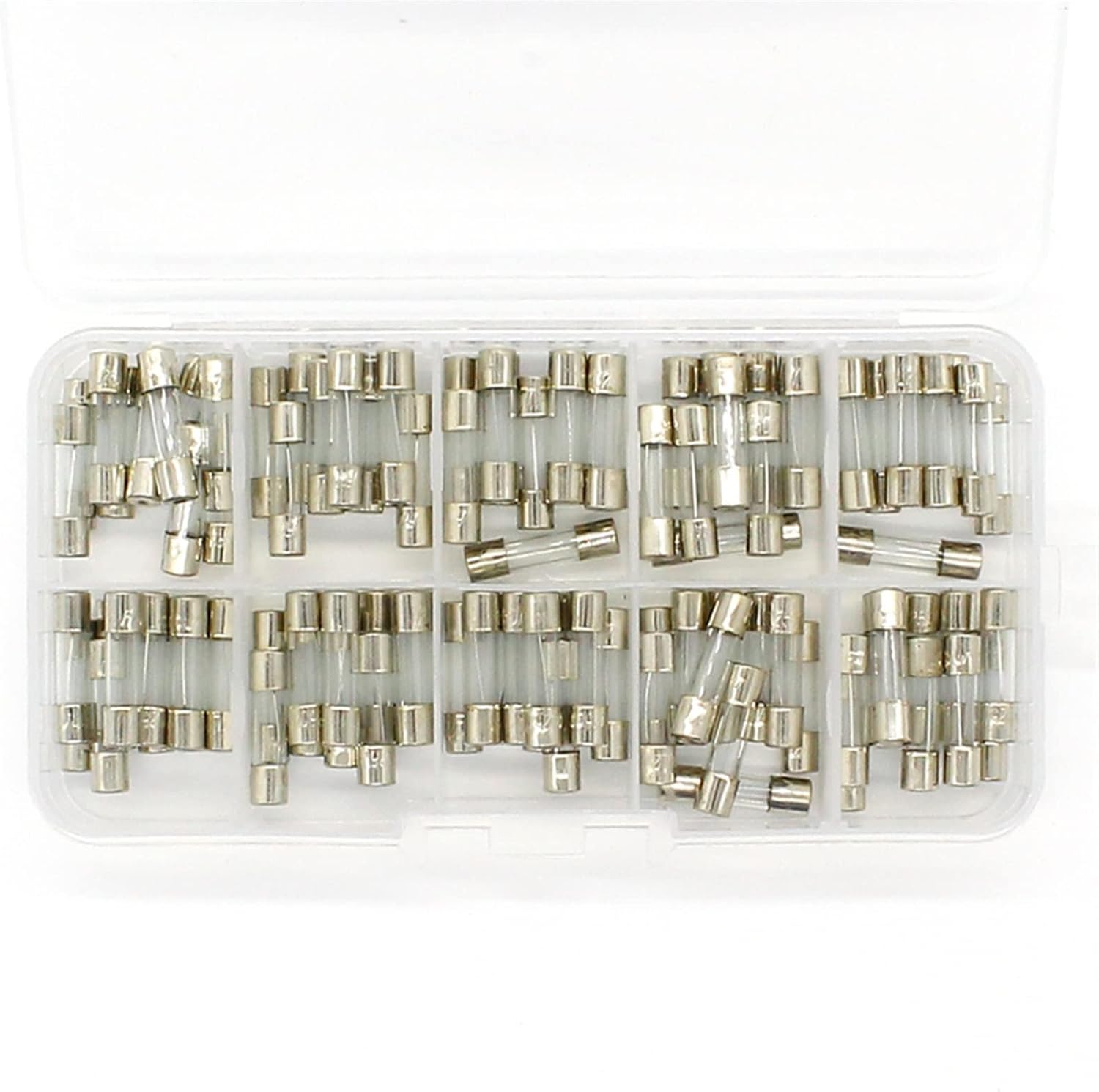 プロモーション！ 100 個セット 5x20mm クイックブローガラス管ヒューズ各種キット、速断ガラスヒューズ