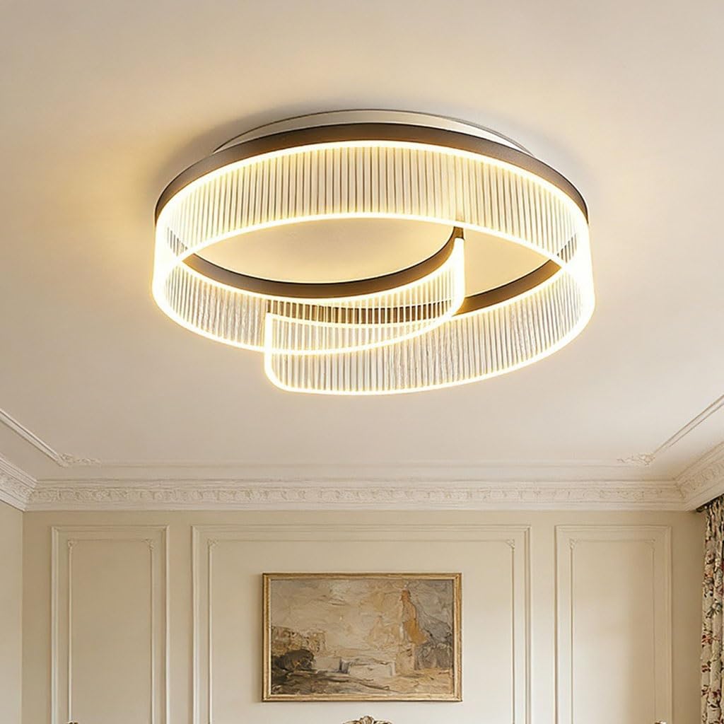 LED-Deckenleuchte Dreifarbig Dimmbar Kreisförmig Aufputz Acrylabdeckung Schlafzimmer Wohnzimmer Küche Flur