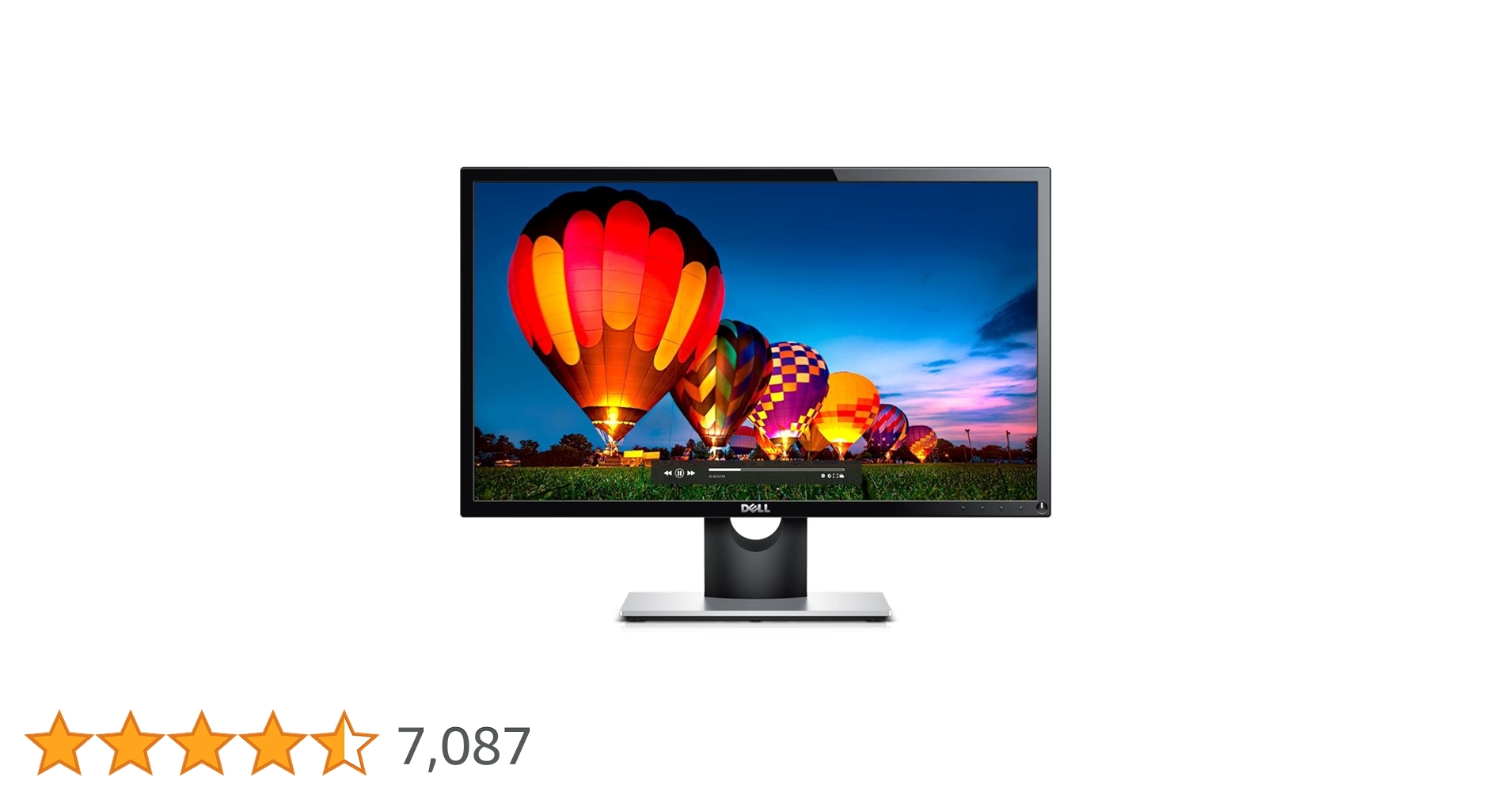 Dell SE2416H 24 Inch Full HD (1920 x 1080) Monitor, 60 Hz