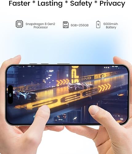 Miniatura 5 de Echoamo Teléfono celular A14 Pro Max, teléfono inteligente desbloqueado 5G 6GB+256GB Smartphone Android 13, batería de 6000mAh, pantalla FHD+ de