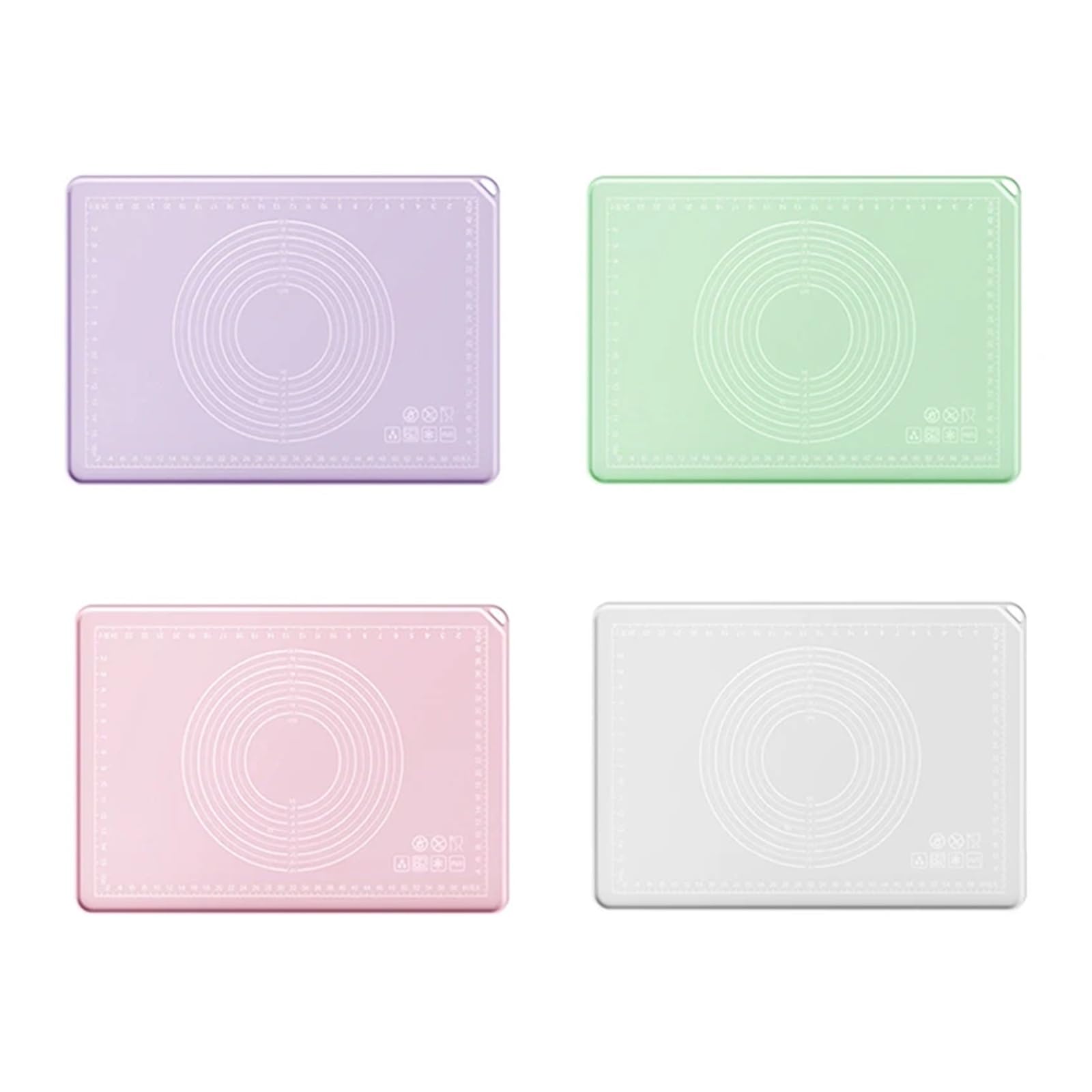 Antihafte rutschfeste Backunterlage 1PC Silikon Backen Verwenden Matte Antihaft Pizza Teig Gebäck Nudel Kneten Pad Blatt Küche Werkzeuge (Color : Purple, Size : 60x80cm)