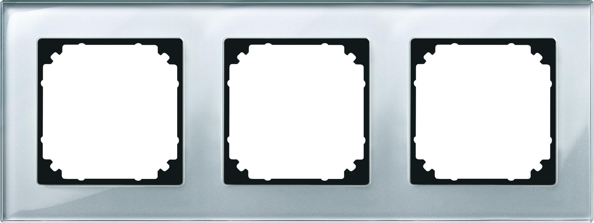 Schneider Electric Merten M-Plan-Echtglasrahmen, 3-fach, 489360