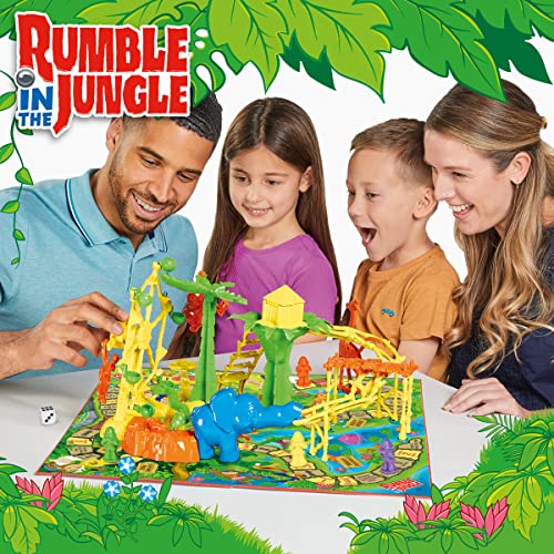 TOMY Rumble in The Jungle Juego de Mesa Familiar para Noche de Juegos - Diversión para Niños - Edades 5+, Multicolor miniatura 2