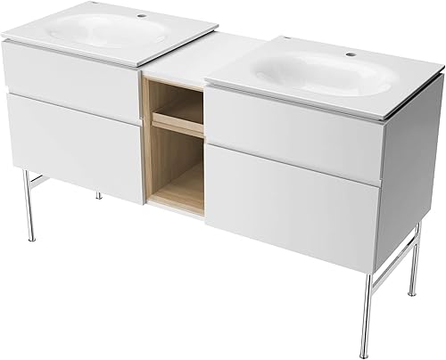 Miniatura 13 de American Standard 8725024.020 Studio S - Tocador de baño con doble cajón, color blanco