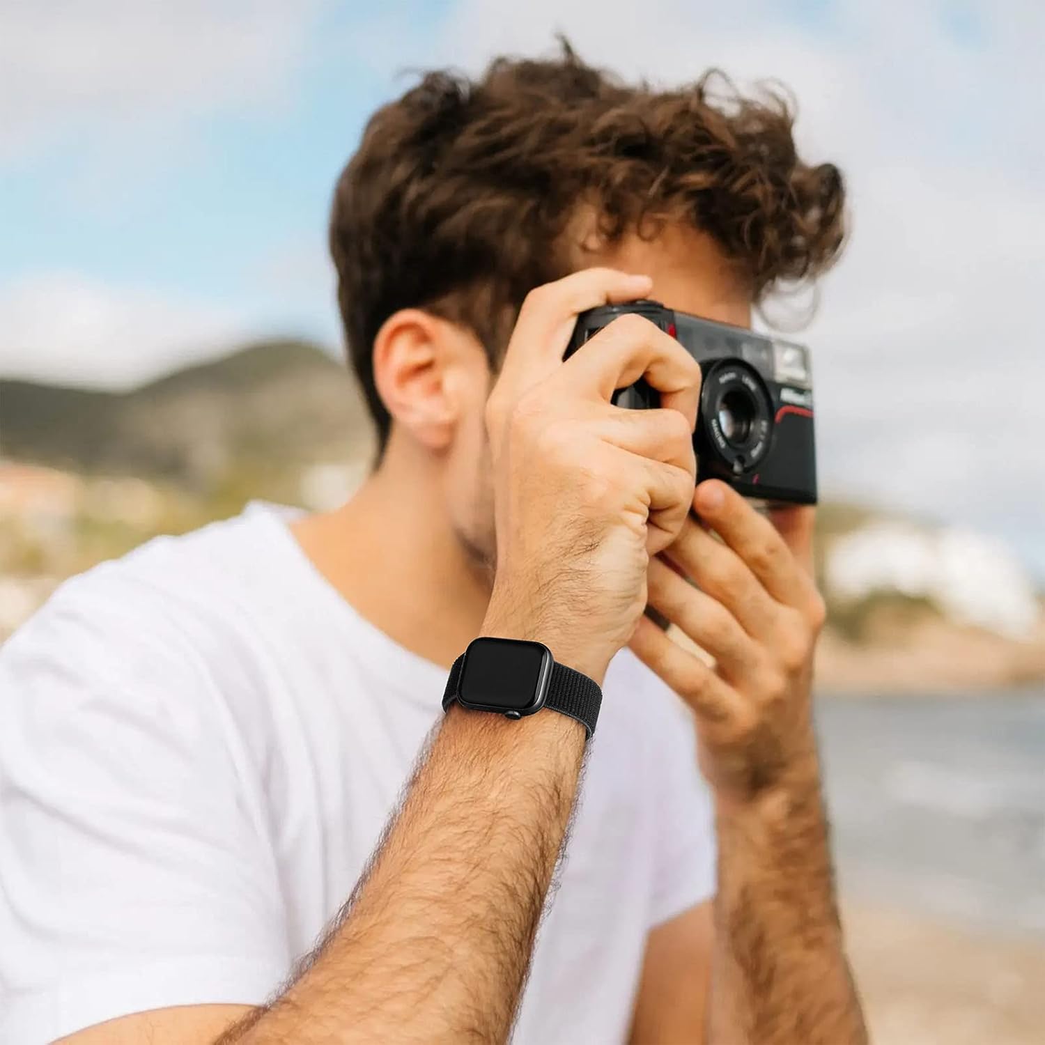 Mastten Sport Loop Bracciale compatibile con Apple Watch 42mm 44mm 45mm 38mm 40mm 41mm, Nylon traspirante Uomo Donna Braccialetti di ricambio intrecciati regolabili per iWatch Series SE 7 6 5 4 3 2 1 Mastten Sport Loop Bracciale compatibile con Apple Watch 42mm 44mm 45mm 38mm 40mm 41mm, Nylon traspirante Uomo Donna Braccialetti di ricambio intrecciati regolabili per iWatch Series SE 7 6 5 4 3 2 1