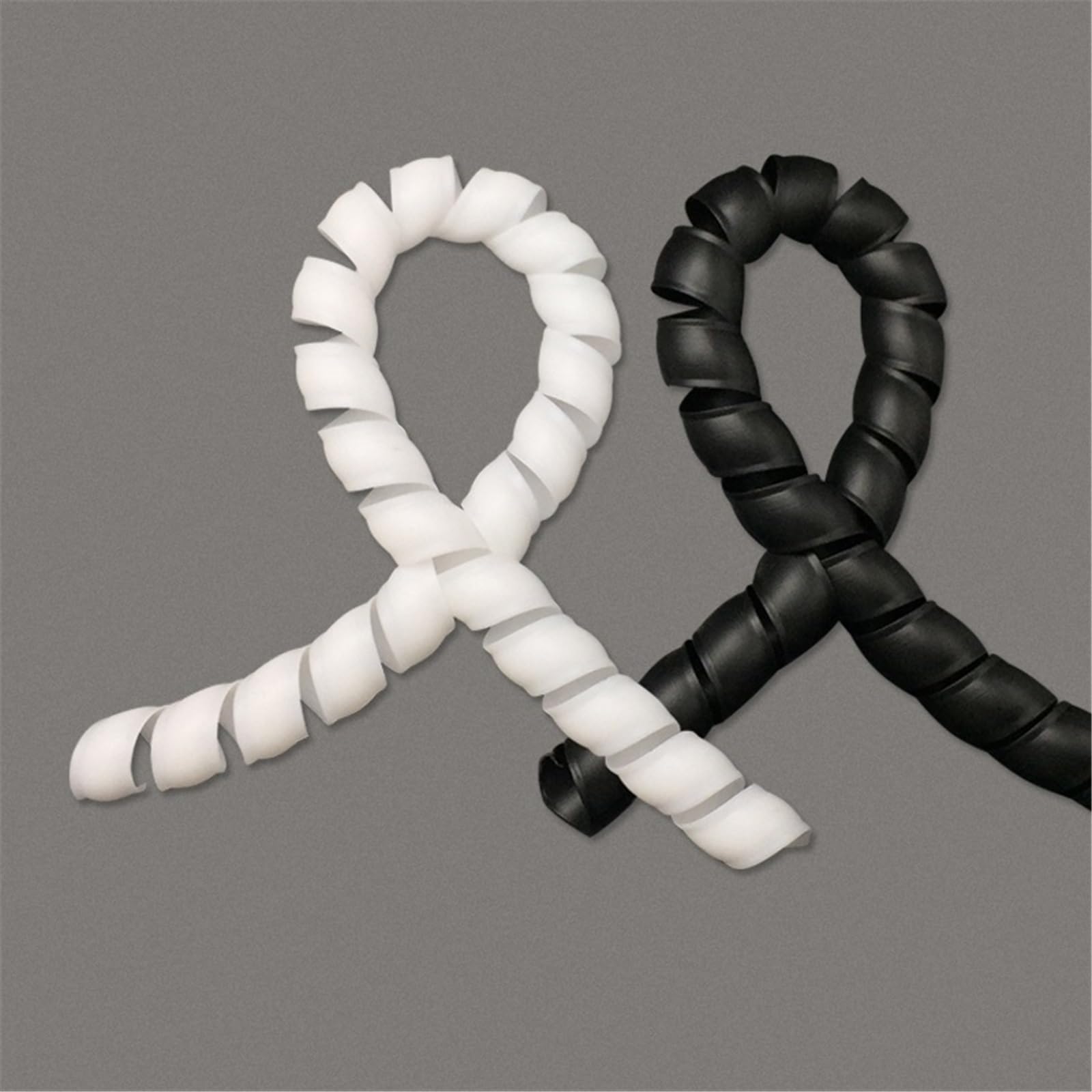 Spirale Cavi Elettrici 1/5/10 Metri 8mm-40mm Protezione del cavo Copertura manicotto Tubo Line Organizer tubo Avvolgimento a spirale flessibile(White,22 mm,10m)