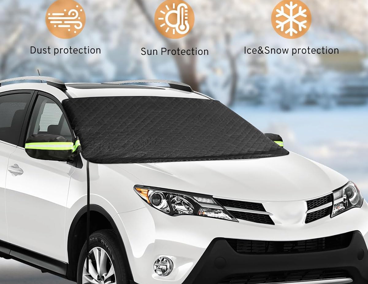 Couverture Pare-Brise Voiture Couverture Protege Pare Brise Givre Gel, Bache Pare Brise Voiture Repliable pour Renault Espace VI 2023