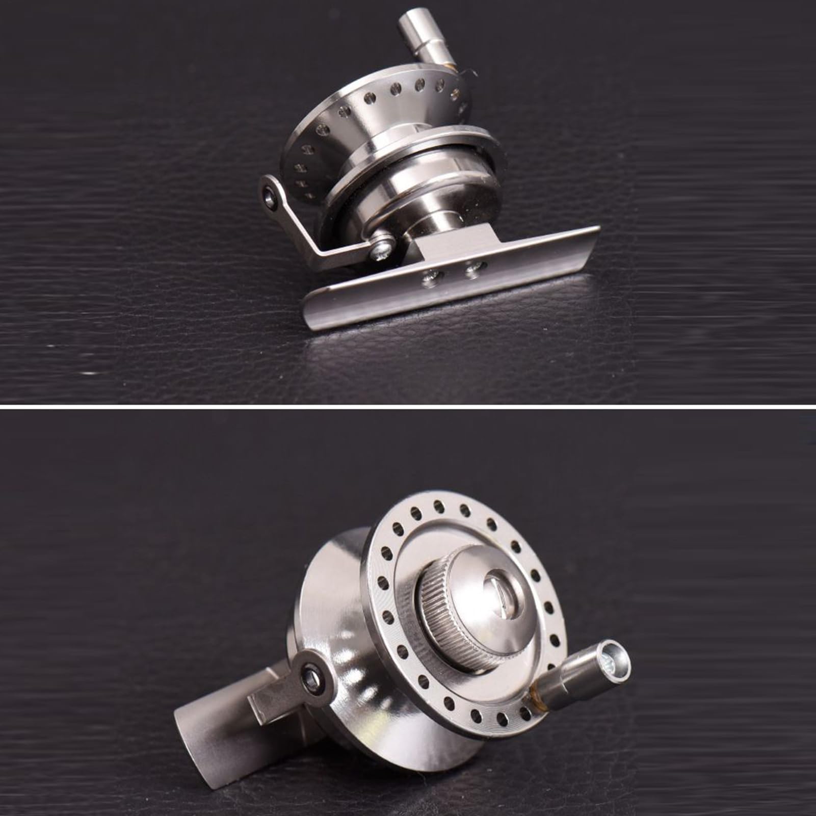 Carrete De Pesca,Carrete De Pesca De Aleación De Aluminio Con Mango Ergonómico | Equipo De Pescador Con Cómodo Mango Para Padre Hijo Marido Tío Vecino Amigos