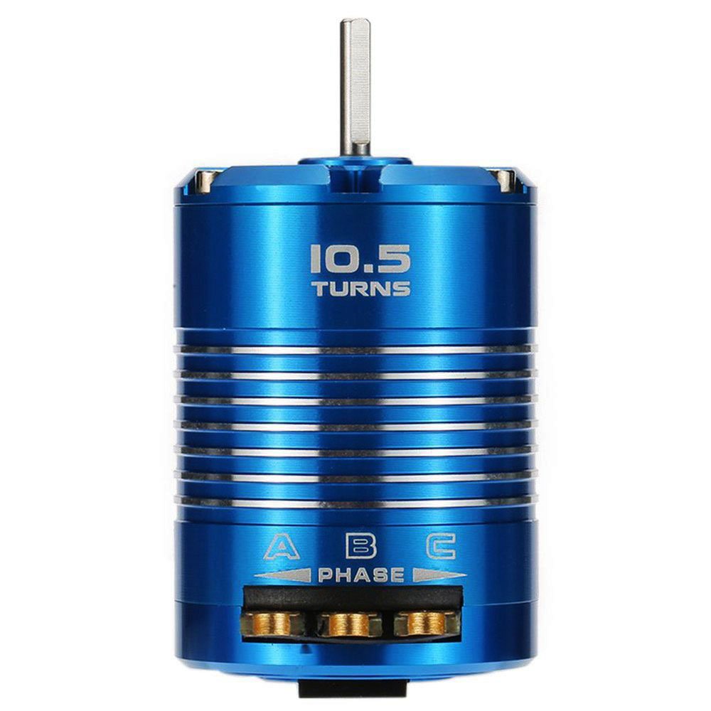 Motore sensoriale ad alta efficienza 540 per 1/10 RC auto blu, 10.5T 3450KV
