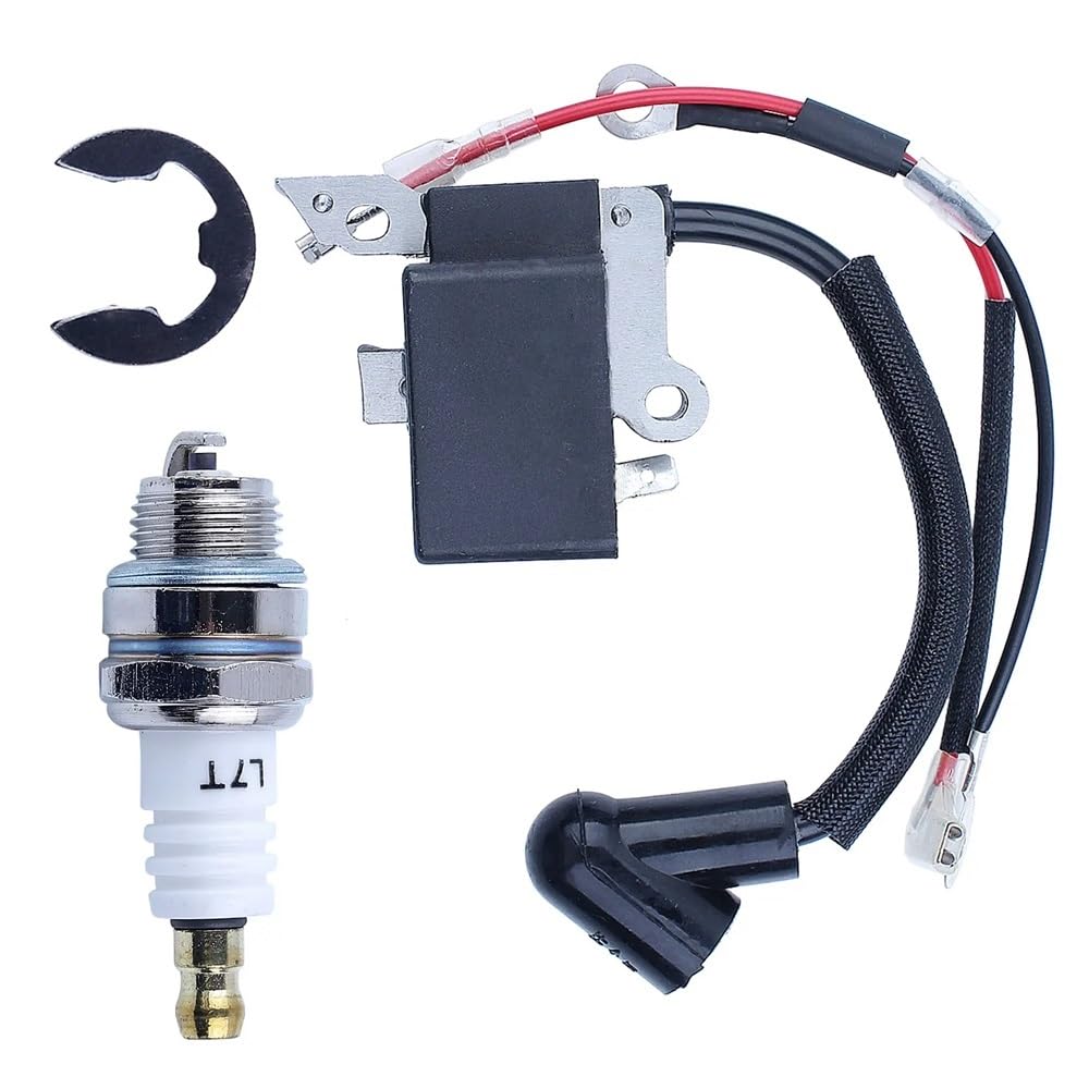 Bobina di accensione e Candela per 235 136 137 141 23 26 36 41 compatibili con Pezzi di Ricambio per Motosega E-Ring