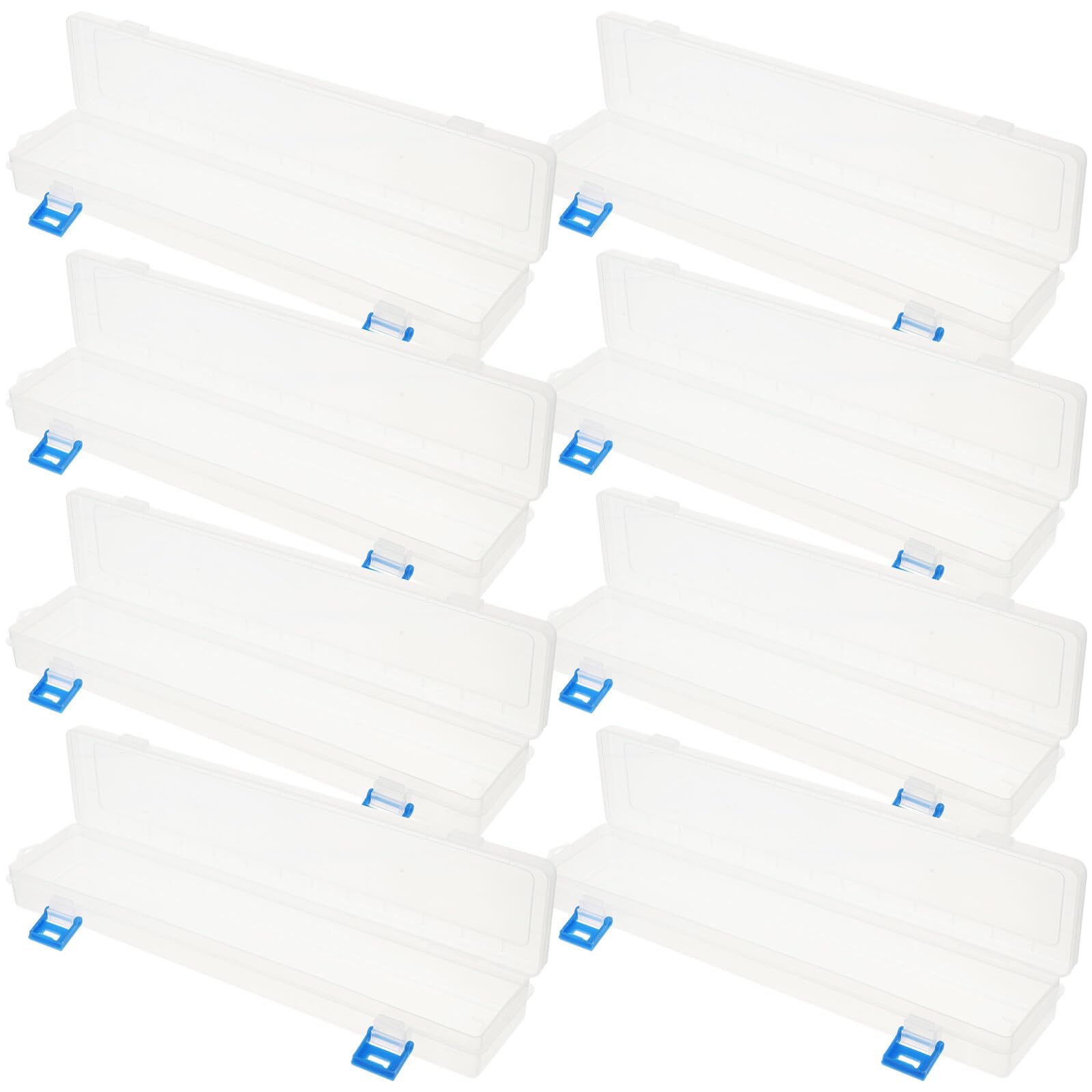 Alipis Transparente Pinselbox aus Kunststoff 8 Stück mit Einfachem Zugang und Tragbarem Design für Wasserfarben und Pinsel für Lehrer und Schüler
