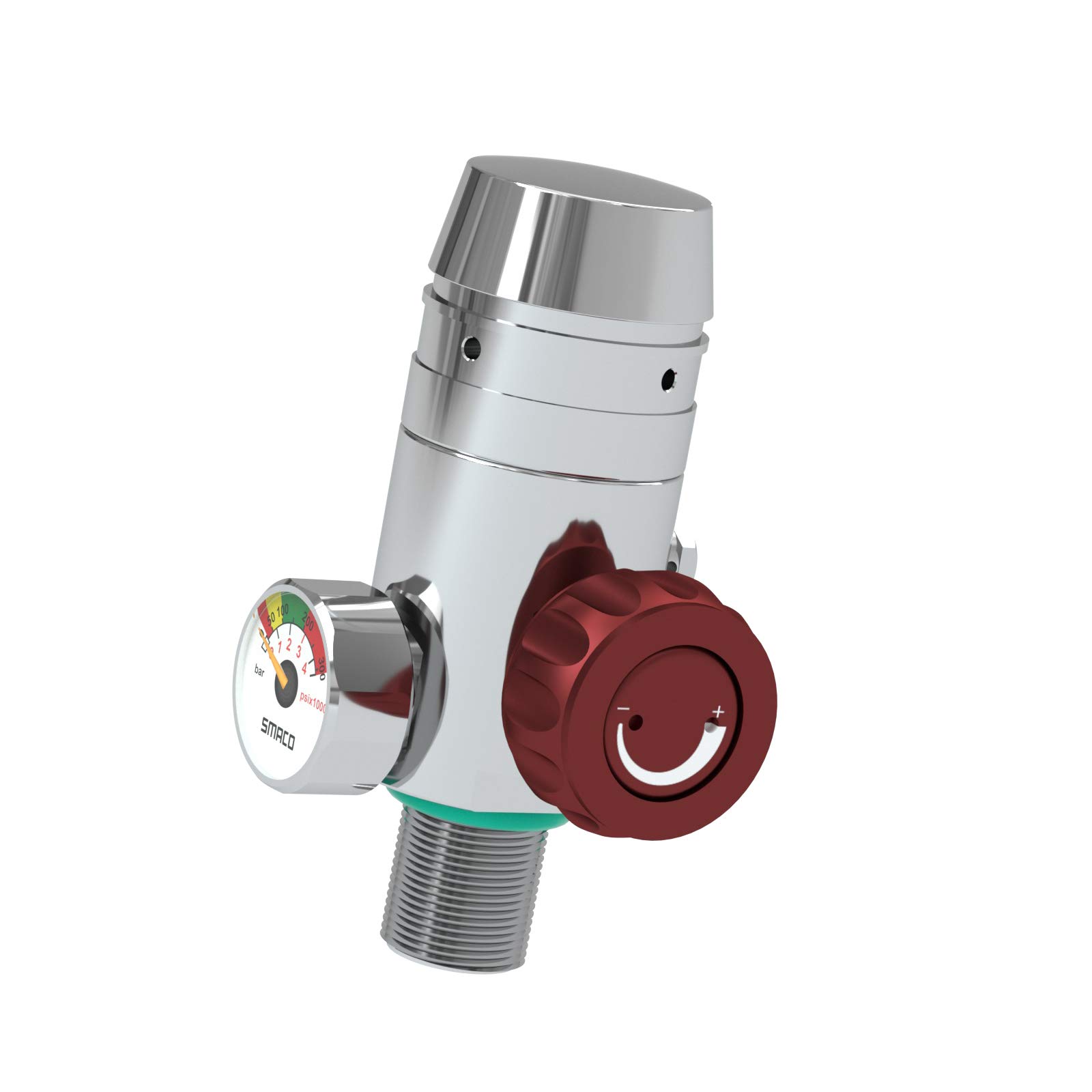 SMACO Réducteur de Pression M18x1,5 pour Plongée sous-Marine Cylindre Oxygène Universel