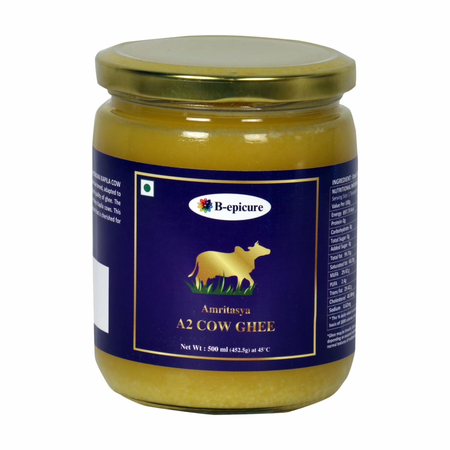 See full amazon price history chart for B-epicure Amritasya A2 Cow Ghee Desi Ghee Traditional Bilona Method Pure and Natural Curd- Churned Ghee (500ml) B-epicure Amritasya A2 Cow Ghee Desi Ghee Traditional Bilona Method Pure and Natural Curd- Churned Ghee (500ml) (B0D7W1WL84) Amazon Price History, Amazon Price Tracker