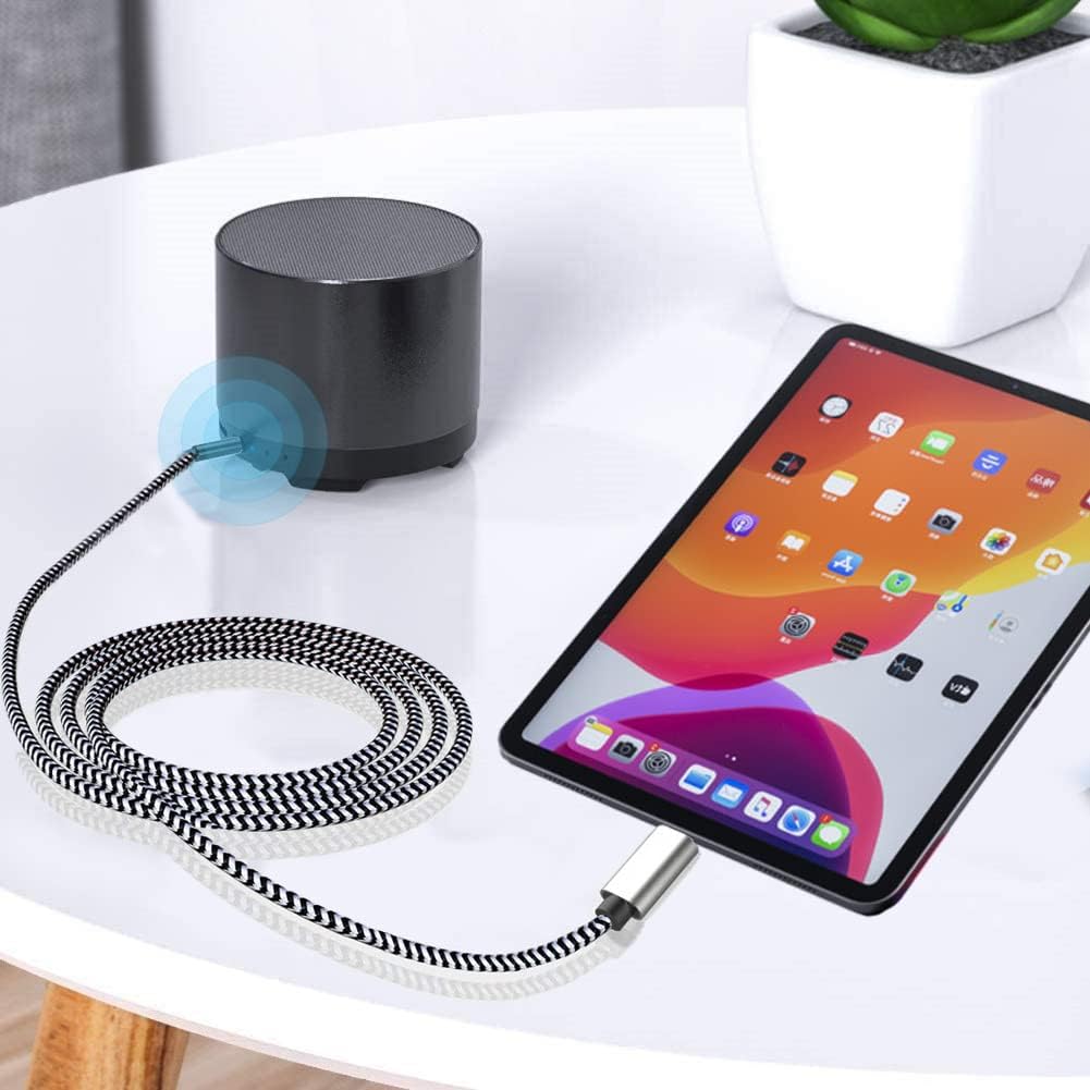 Kabel AUX do USB C - kabel audio Aux Jack, samochodowy kabel stereo ze słuchawkami typu C do 3,5 mm, podwójny kabel audio, kabel AUX kompatybilny z tabletem iPhone