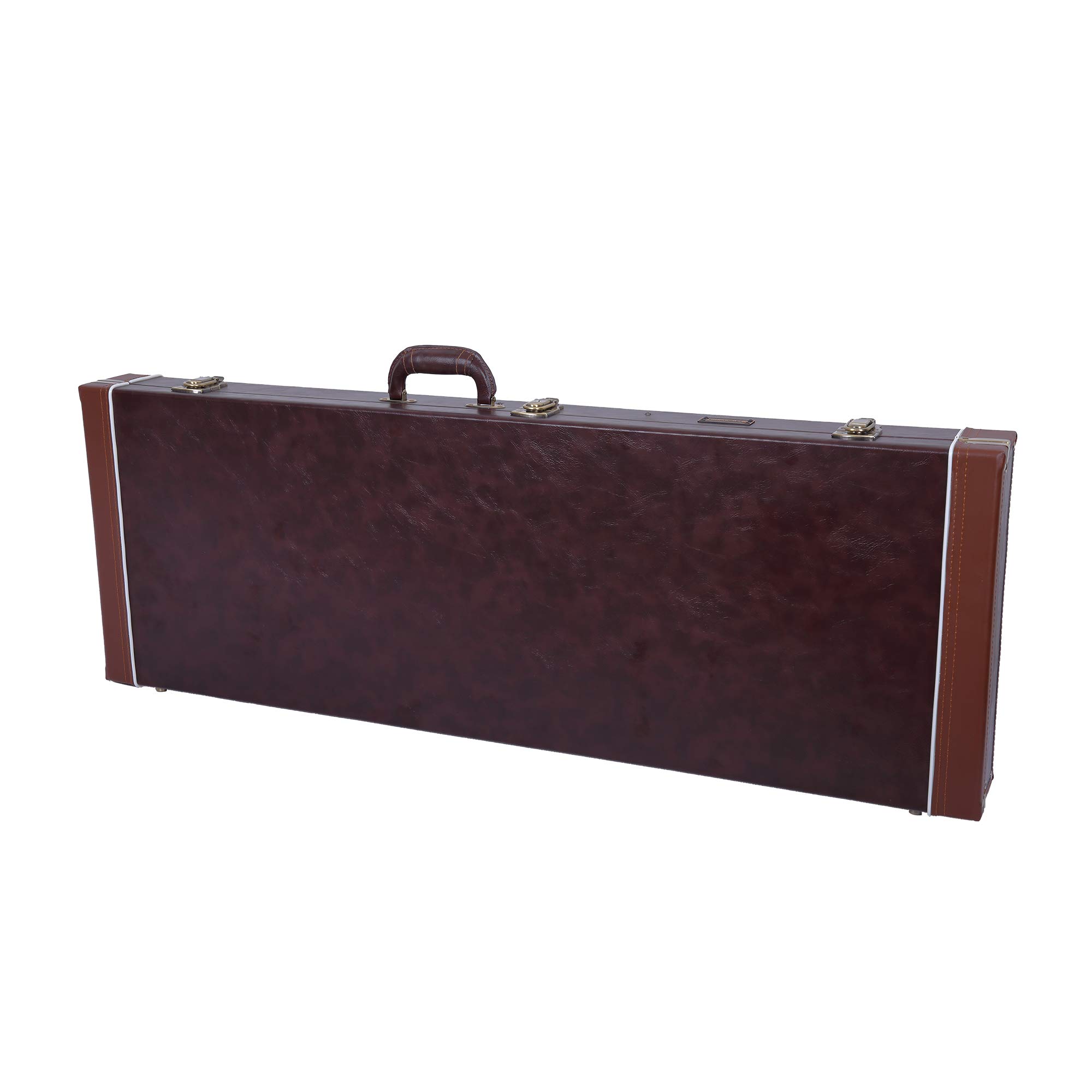 Crossrock Holzkoffer für E-Gitarren Jazzmaster/Jaguar, Vintage-Braun (CRW600JMBR)