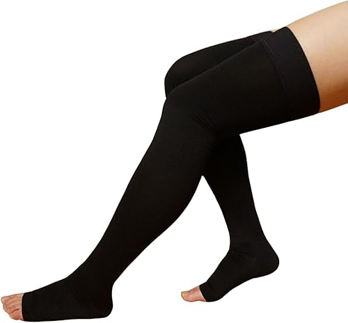 Miniatura 2 de Runee Medias de compresión con punta abierta mejor para venas varicosas DVT