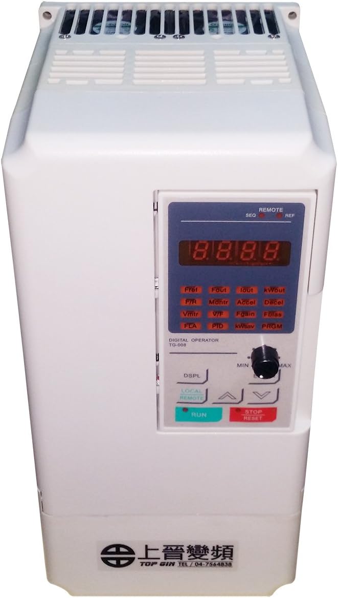 New General Purpose Inverter 3.7kW 5HP 380V 7A Variable Frequency Motor Drive High Performance VFD Knob Operated Control Motor Speed Control W/English Operation Manual (VFD-3.7kW 380V)