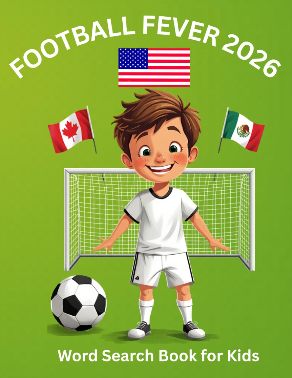 Football Fever 2026 Word Search Book For Kids