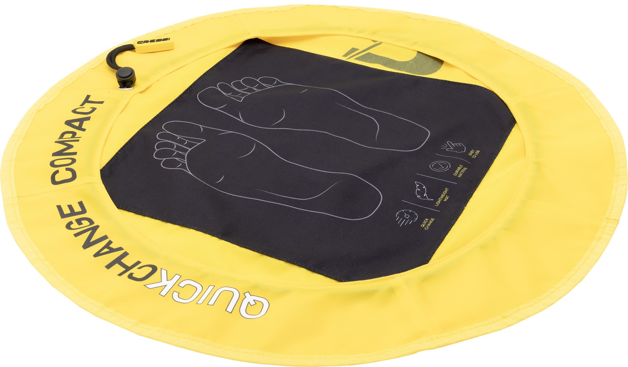 CRESSI Quickchanging Mat - Cómoda Alfombrilla Higiénica con Goma Antideslizante, para Cambiarse de Ropa, Actividades Acuáticas, Piscina, Gimnasio y Playa