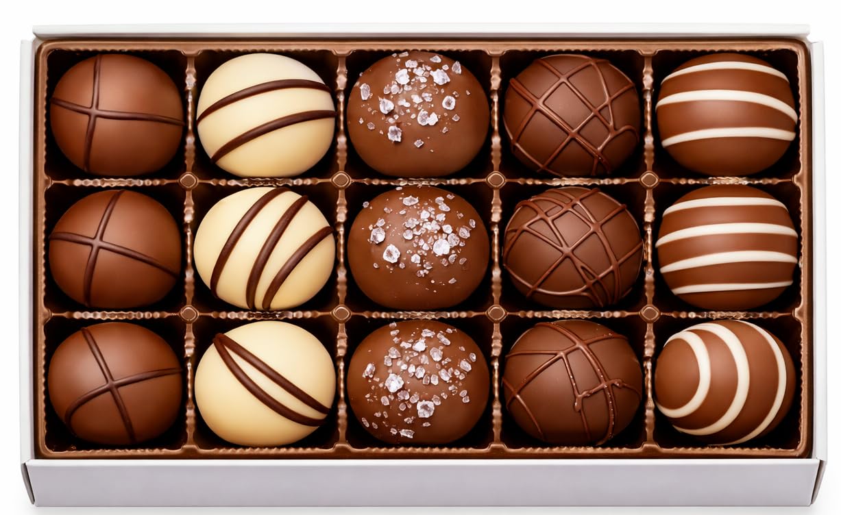 Signature Easter Truffles (15 Pieces) – Easter – Vegan, Allergy-Friendly, Kosher – Free of Dairy, Peanuts, Tree Nuts, Eggs, Soy, Gluten & Sesame – No Artificial Colors or Flavors – Top 9 Allergen Free – No Whey! Foods