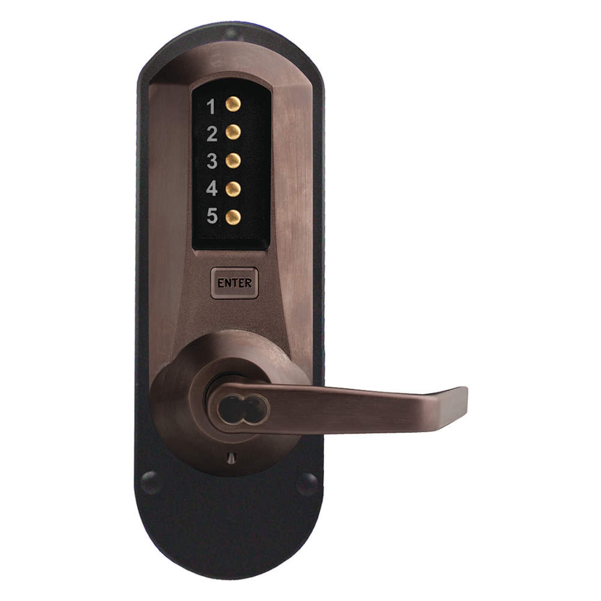 Push Button Lockset, 5000, Lever