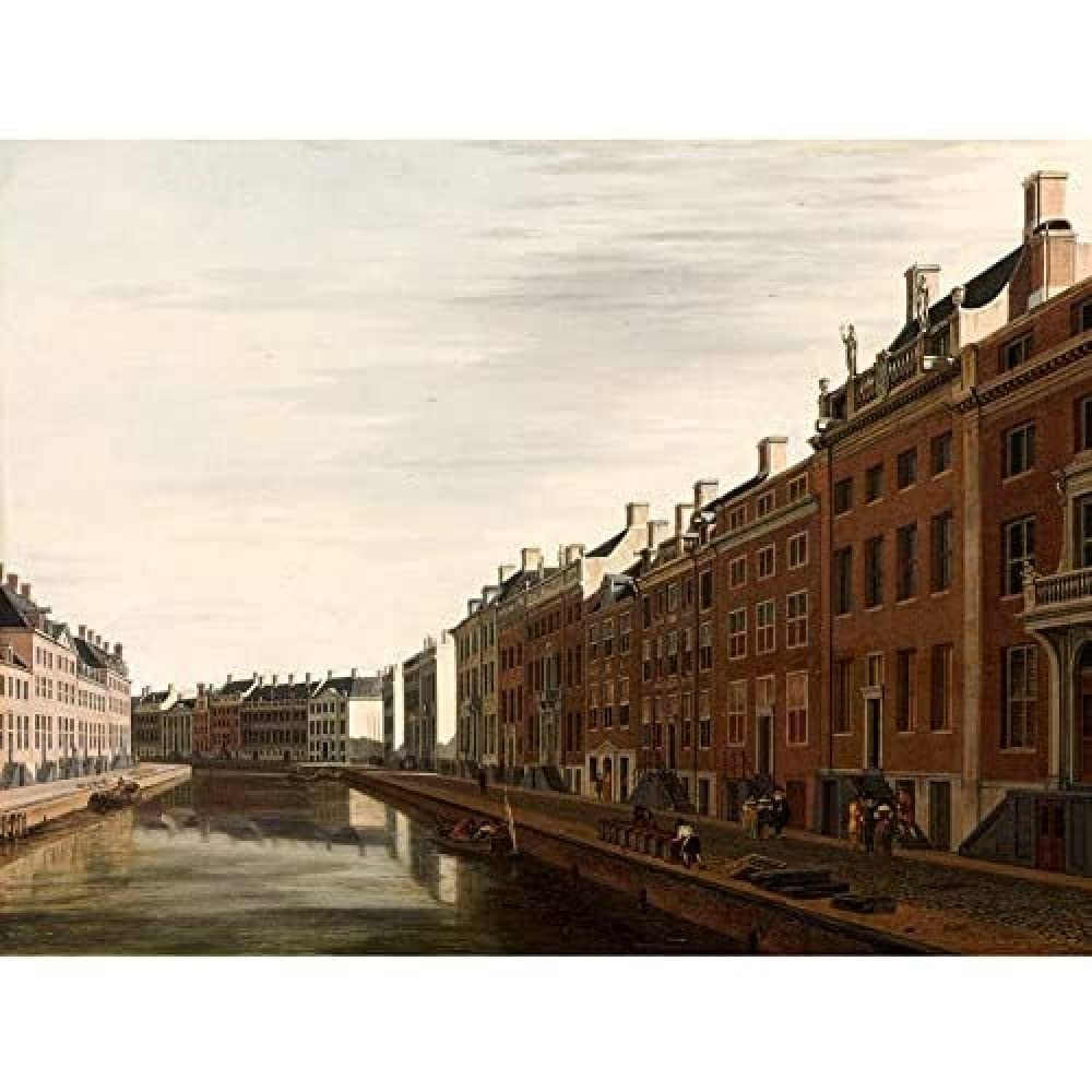 Artery8 Berckheyde The Golden Bend Amsterdam Unframed Wall Art Print Poster Home Decor Premium