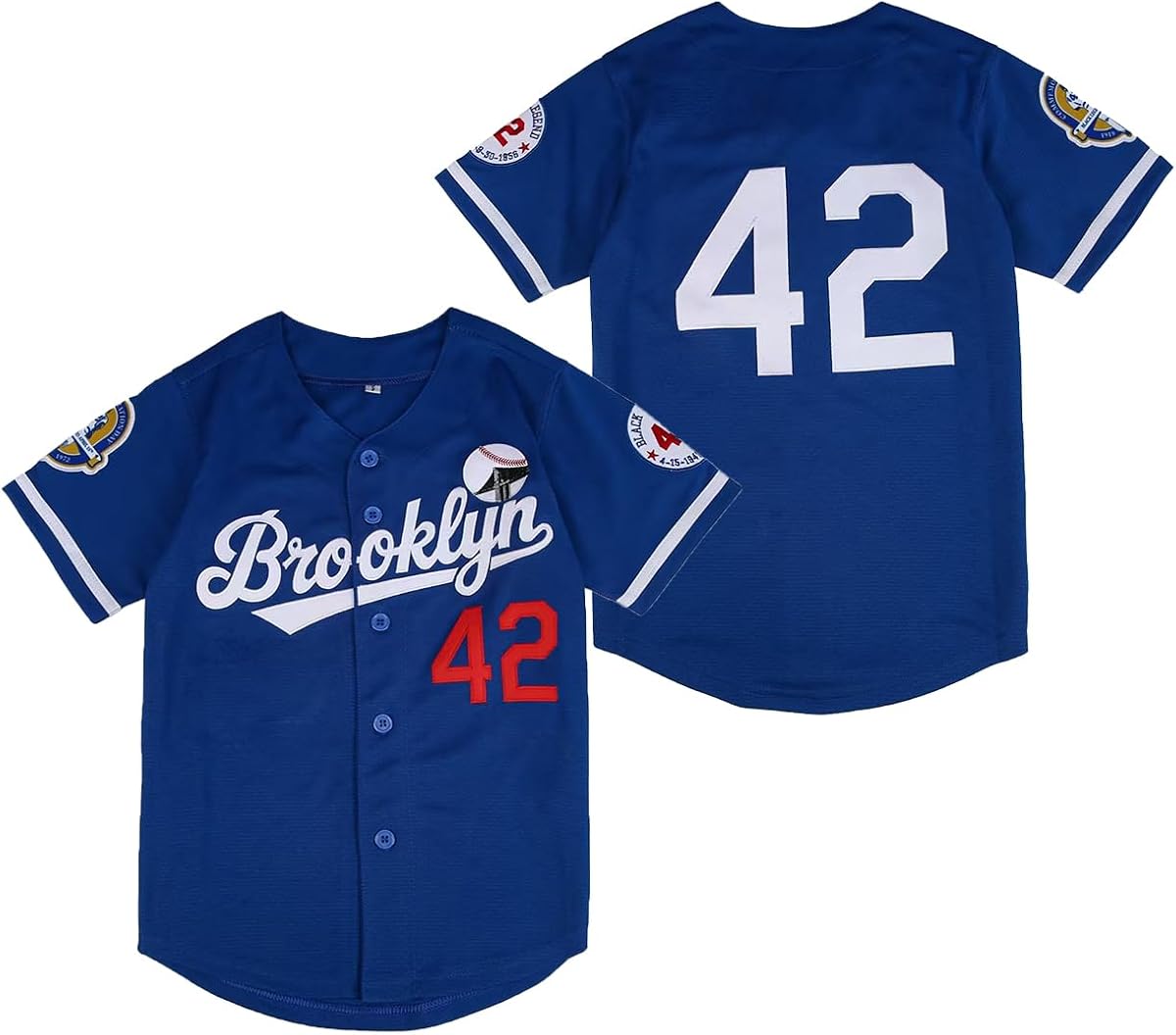 Uniforme de béisbol de leyenda negra juvenil #42 cosido niños Hip Hop deportes Jerseys camisa para niños