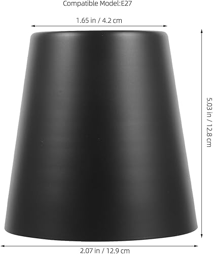 Miniatura 3 de Housoutil Pantalla de lámpara de metal con barril, pantalla de lámpara colgante de hierro, pantalla de lámpara colgante de hierro para reemplazo de