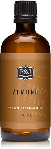 Miniatura 1 de P&J Trading - Aceite perfumado de almendras 3.4 fl oz - Aceite de fragancia para hacer velas, fabricación de jabón, aceites difusores