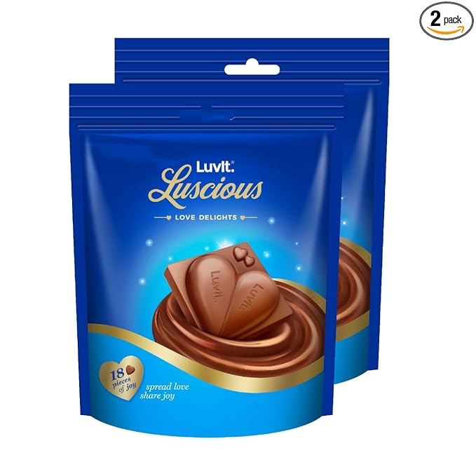 LuvIt Luscious Love Delights, Heart Shaped Chocolate – A Gift of Love, 342g – Pack of 2 at Rs. 299